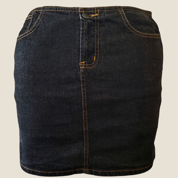 Mossimo Denim Mini Skirt Black - Picture 1 of 7
